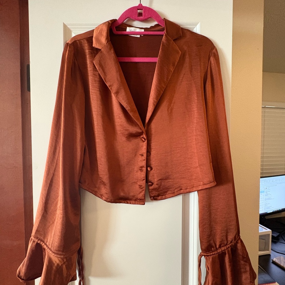 Lovers + Friends Rust colored Blouse